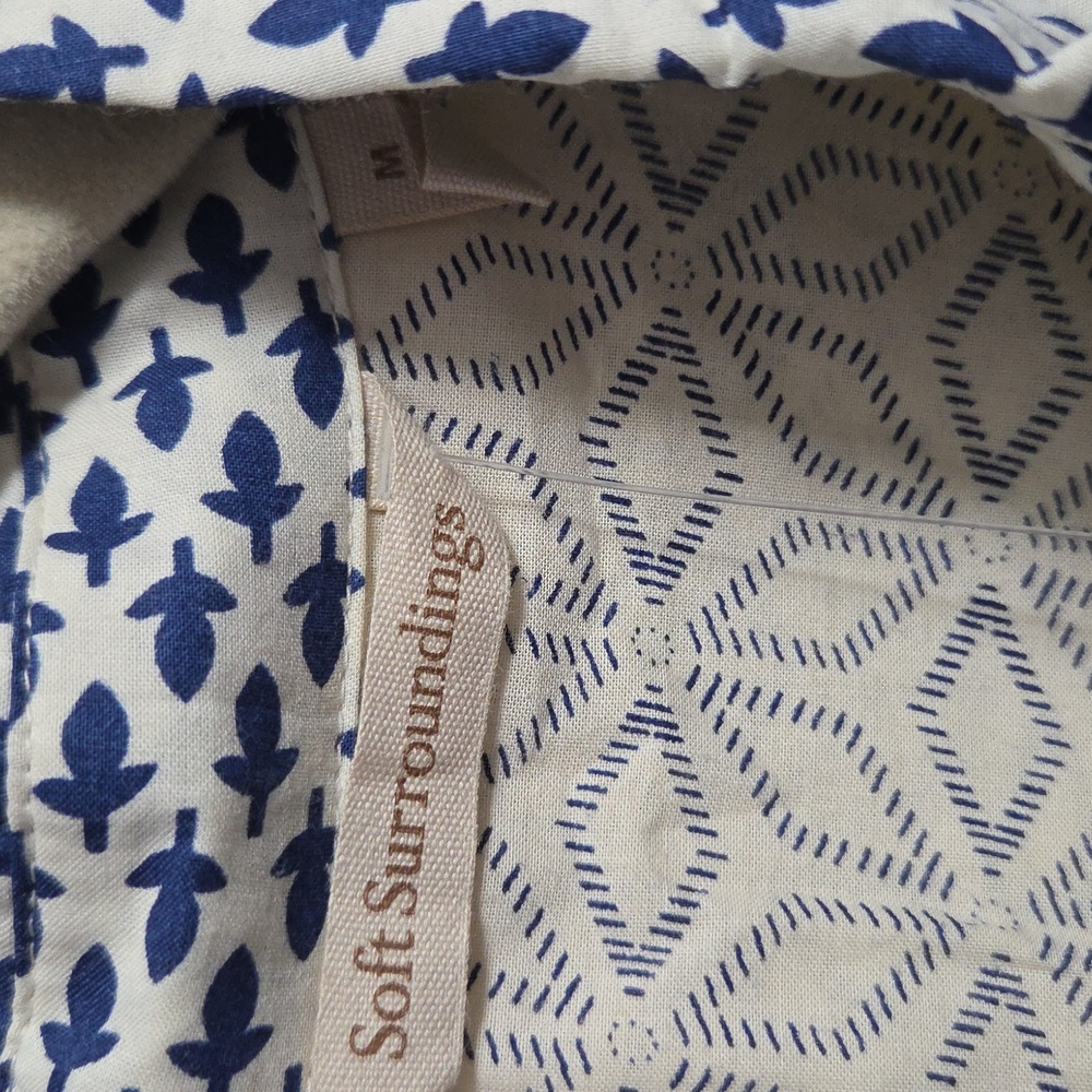 Soft Surroundings Capelle Patchwork Floral Button… - image 3